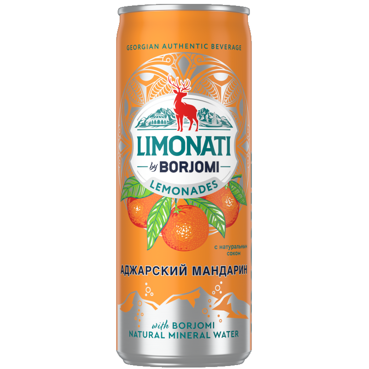 Лимонад Limonati by Borjomi Аджарский мандарин