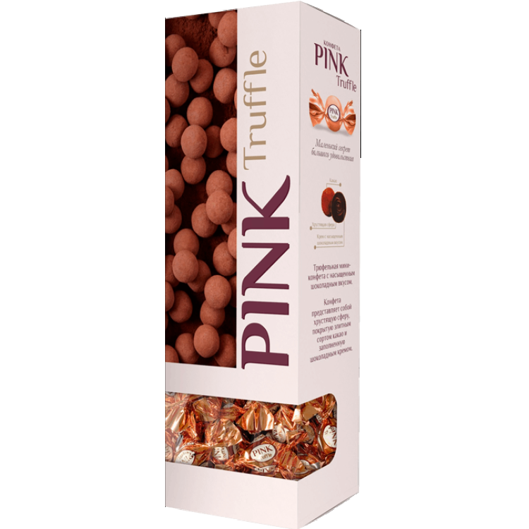 Шоколадные конфеты Pink Truffle 163 гр стильные штучки конфеты шоколадные в коробке мусс капучино 104 гр