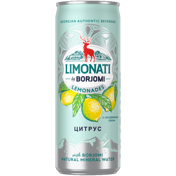 Лимонад Limonati by Borjomi  Цитрус
