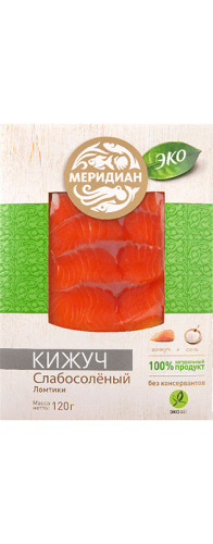 Изображение товара Кижуч слабо-солёный ломтики Меридиан - 200 г