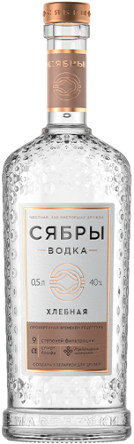 Изображение товара Водка Сябры Хлебная