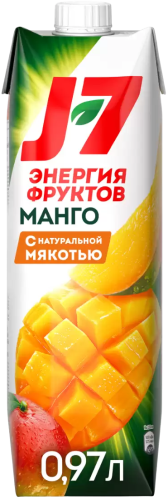 Изображение товара J7 нектар из манго с мякотью для детского питания