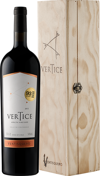 Вино Ventisquero, Vertice, Colchagua Valley DO, в деревянном футляре 1.5 л