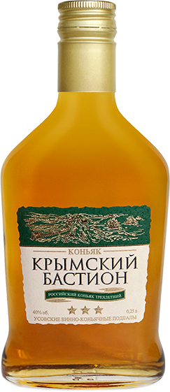 Коньяк Крымский Бастион, 3-летней выдержки 0.25 л