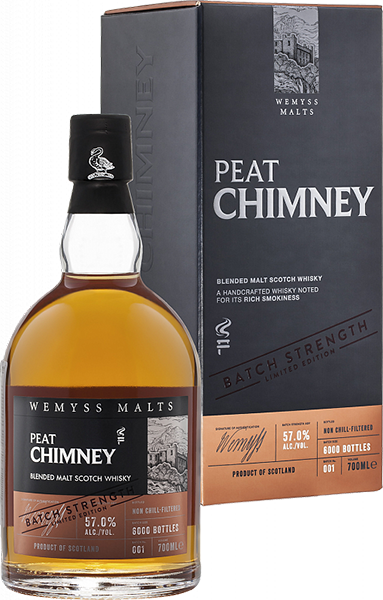 Виски Peat Chimney, Batch Strength, в подарочной упаковке 0.7 л