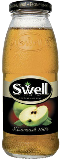 Сок "Swell" Яблочный осветленный для детского питания 0.25 л