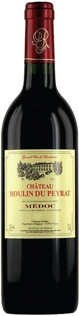 Вино Chateau Moulin du Peyrat, Medoc AOC 0.75 л