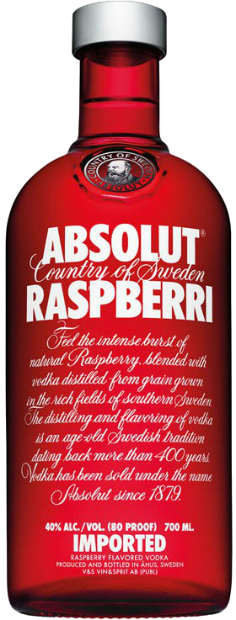 Водка Absolut Raspberry 0.7 л