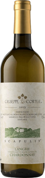 Вино Giuseppe Cortese, Scapulin Chardonnay, Langhe DOC 0.75 л