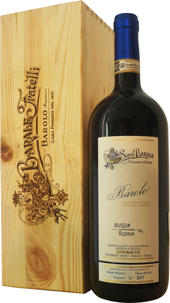 Вино Barale Fratelli Barolo Bussia Riserva (Gift Box) Red Dry 1.5 л