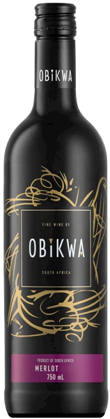 Вино Obikwa Merlot Red Dry 0.75 л