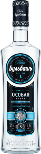 Изображение товара Водка Бульбашъ Особая 0.5 л - Премиум качество из Беларуси