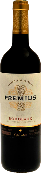 Вино Premius Bordeaux Red Dry 0.75 л