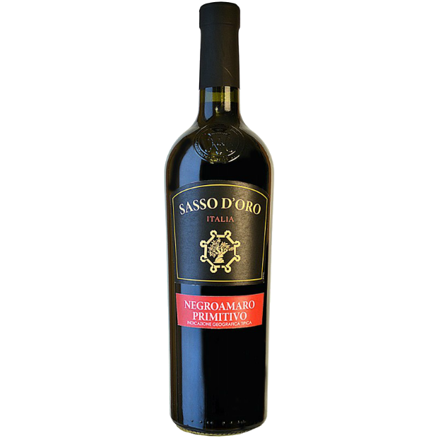 Вино Sasso D'oro Negroamaro Primitivo 0.75 л