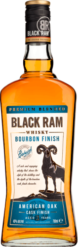 Изображение товара Виски Black Ram Bourbon Finish, 0.7 л, 40%