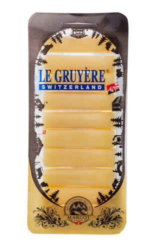 Изображение товара Сыр Margot Fromages Le Gruyere рулетики 100г — швейцарский твердый сыр