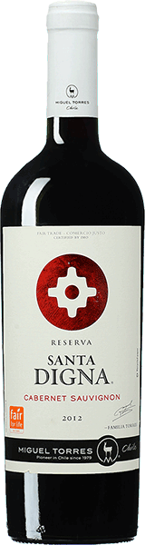 Вино Torres, Santa Digna, Cabernet Sauvignon 2015 0.75 л