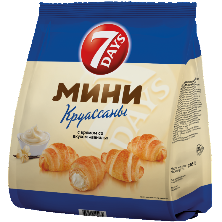 7 Days Круассан Мини Ваниль