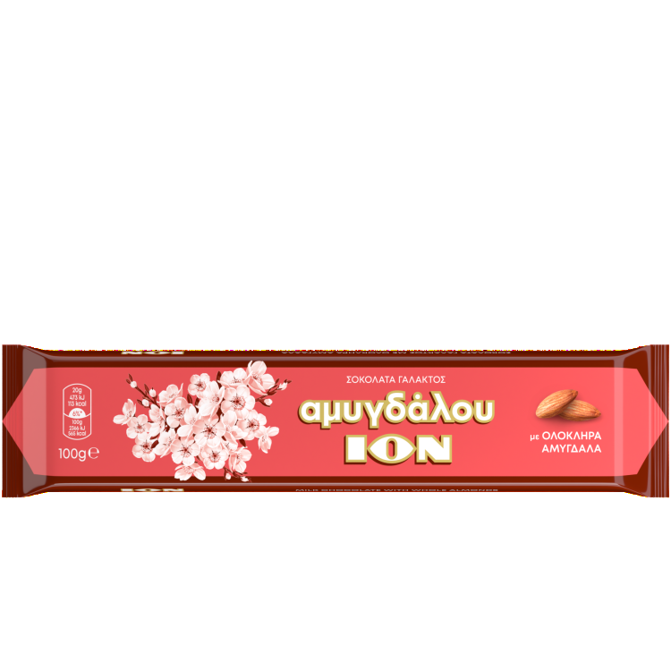 Молочный шоколад с миндалем Ион