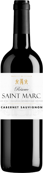 Вино Reserve Saint Marc Cabernet Sauvignon Pays d'Oc Red Dry 0.75 л