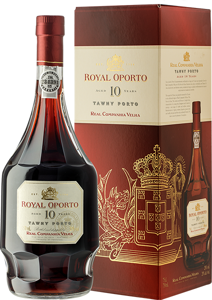 Портвейн Real Companhia Velha, Royal Oporto, 10 летней выдержки, в подарочной упаковке 0.75 л