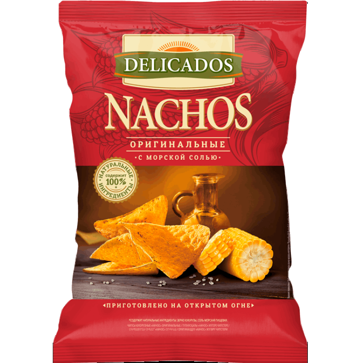 цена Чипсы Delicados Nachos оригинальные 150 г