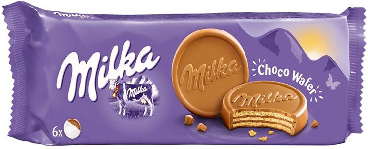 Изображение товара Вафли Milka Choco Wafer 150 г - шоколадные хрустящие вафли с нежным начинкой Изображение товара Вафли Milka Choco Wafer 150 г - шоколадные хрустящие вафли с нежным начинкой