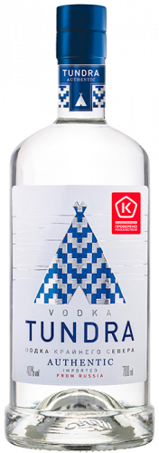 Изображение товара Водка Tundra Authentic 0.7 л 40% Россия высокое качество мягкий вкус
