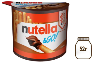 Nutella&GO! набор c хлебными палочками и ореховой пастой Nutella