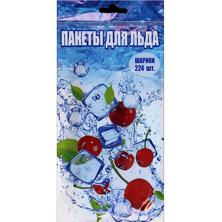 Пакет для льда 224 кубика 250х300 мм