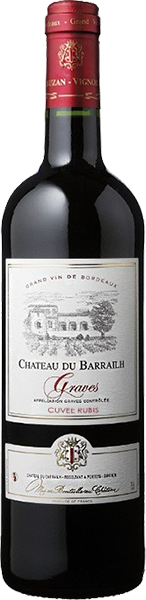 Вино Chateau du Barrailh, Graves Red Dry 0.75 л