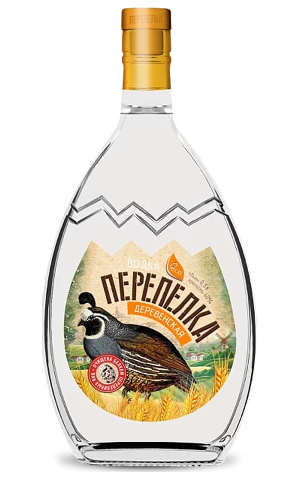 Водка Зимняя Деревенька можжевеловая