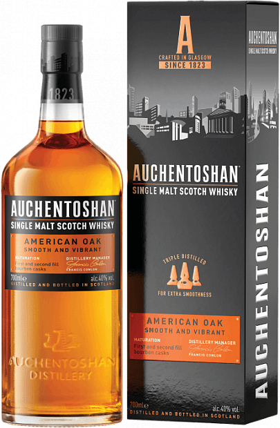 Виски Auchentoshan American Oak - изысканный и благородный напиток виски Auchentoshan American Oak