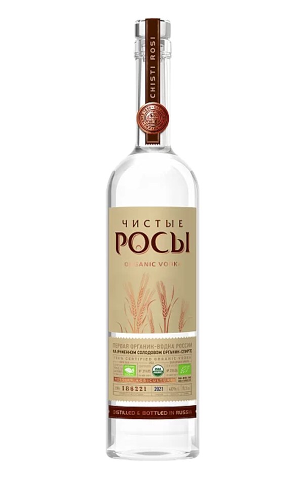 Водка Чистые Росы из ячменного зерна