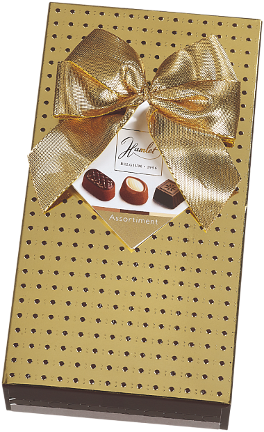 Изображение товара Шоколадные конфеты Ассорти Гамлет 699.99 рублей — разнообразие вкусов, сладкое удовольствие