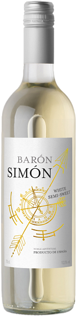 Вино Baron Simon 0.75 л белое полусладкое