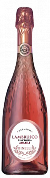 Игристое вино Binelli Premium Lambrusco розовое полусладкое 0.75 л