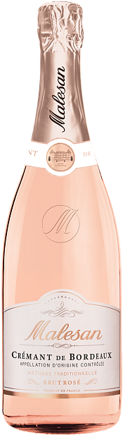 Изображение товара Игристое вино Malesan Cremant de Bordeaux Brut Rose 0.75 л Франция