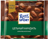 Шоколад Ritter Sport Молочный с цельным миндалем, 100г