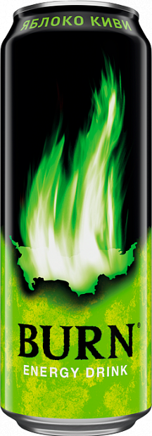 Энергетики Burn Apple Kiwi 0.449 л