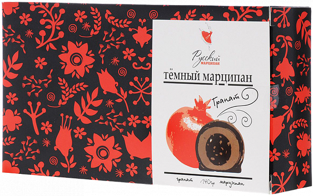 Русский марципан, Темный марципан с гранатом, конфеты, 140г