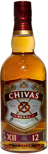 Изображение товара Виски Chivas Regal 12 лет, шотландский напиток с богатым вкусом, 0.7 л