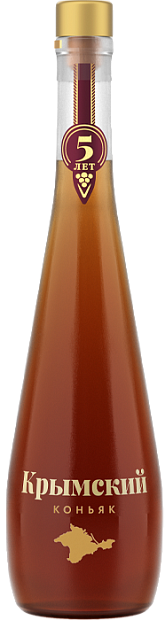 Изображение товара Пятилетний коньяк Крымский 0. 5 л - классический напиток с богатым вкусом