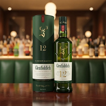 Виски Glenfiddich, 12 летней выдержки, в п/у 0.7 л