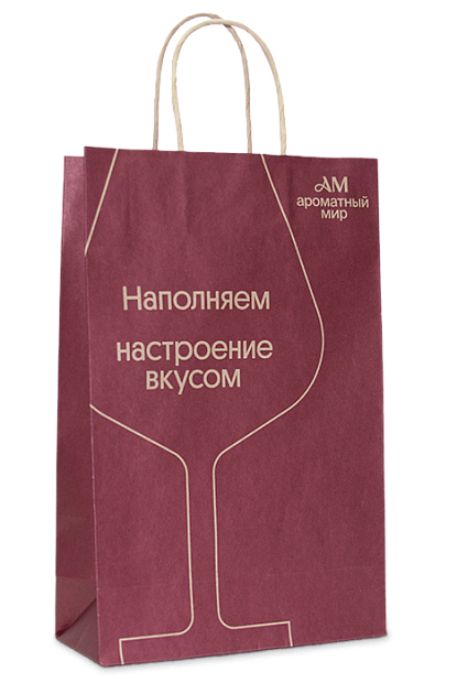 Изображение товара Пакет Крафт средний бокал 220*340*100 экологичная упаковка Нью Пак