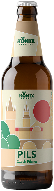 Светлое пиво Konix Czech Pilsner 0.45 л
