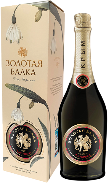 Игристое вино Золотая Балка в подарочной упаковке 0.75 л