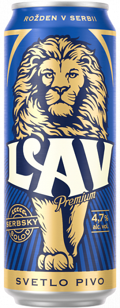 Светлое пиво LAV Premium 0.45 л
