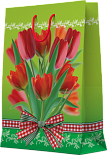 Пакет средний тюльпан 25*35*9
