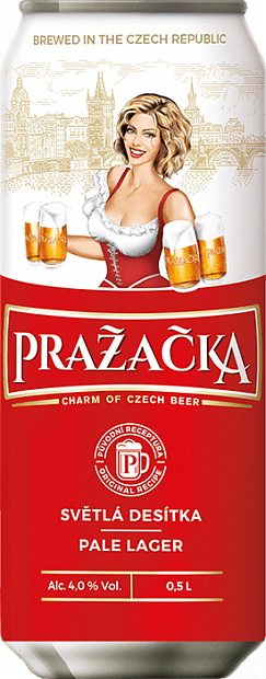 Светлое пиво Prazacka Svetle 0.5 л чешское фильтрованное